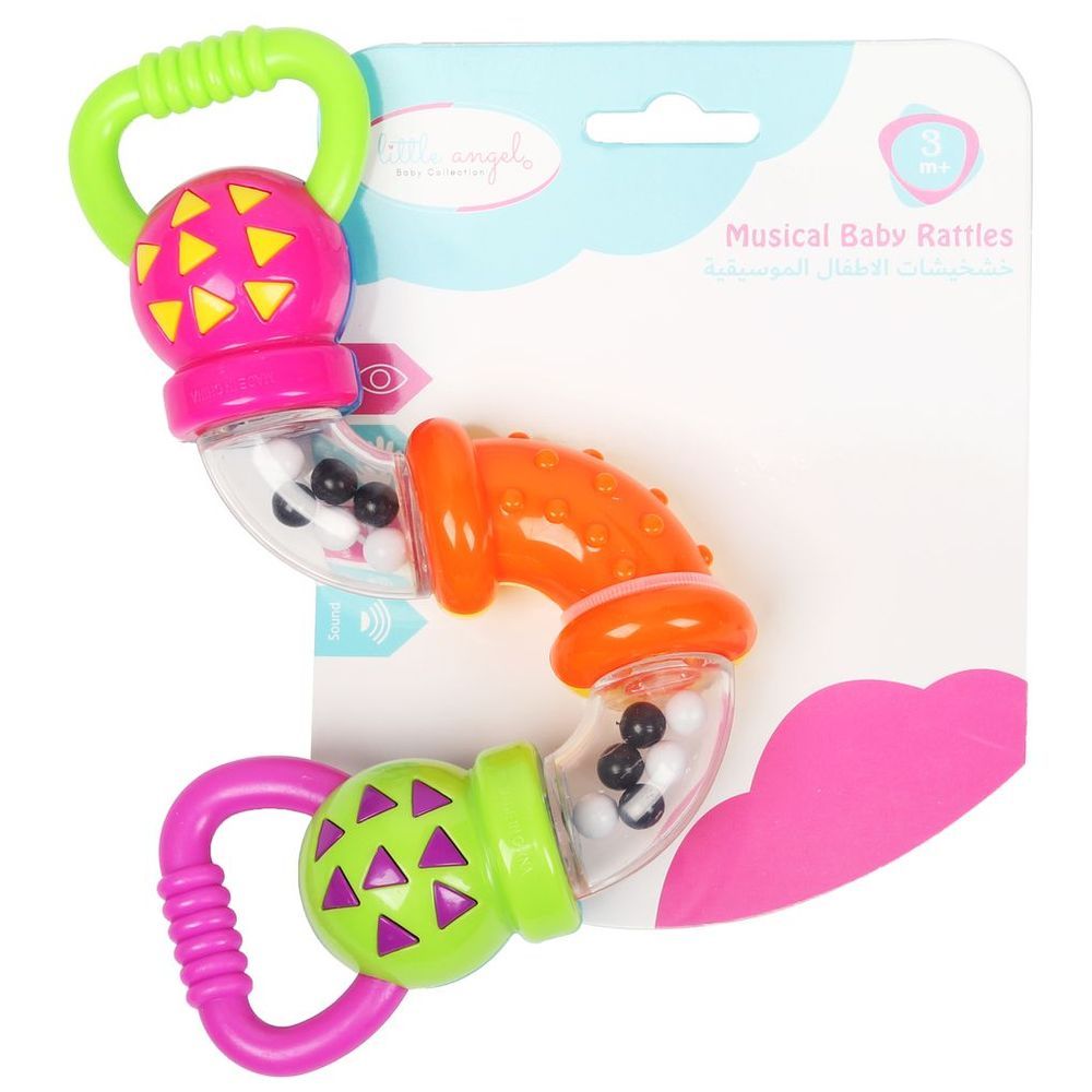 Little Angel - Baby Zig Zag Rattle Twisty Clicks Toy