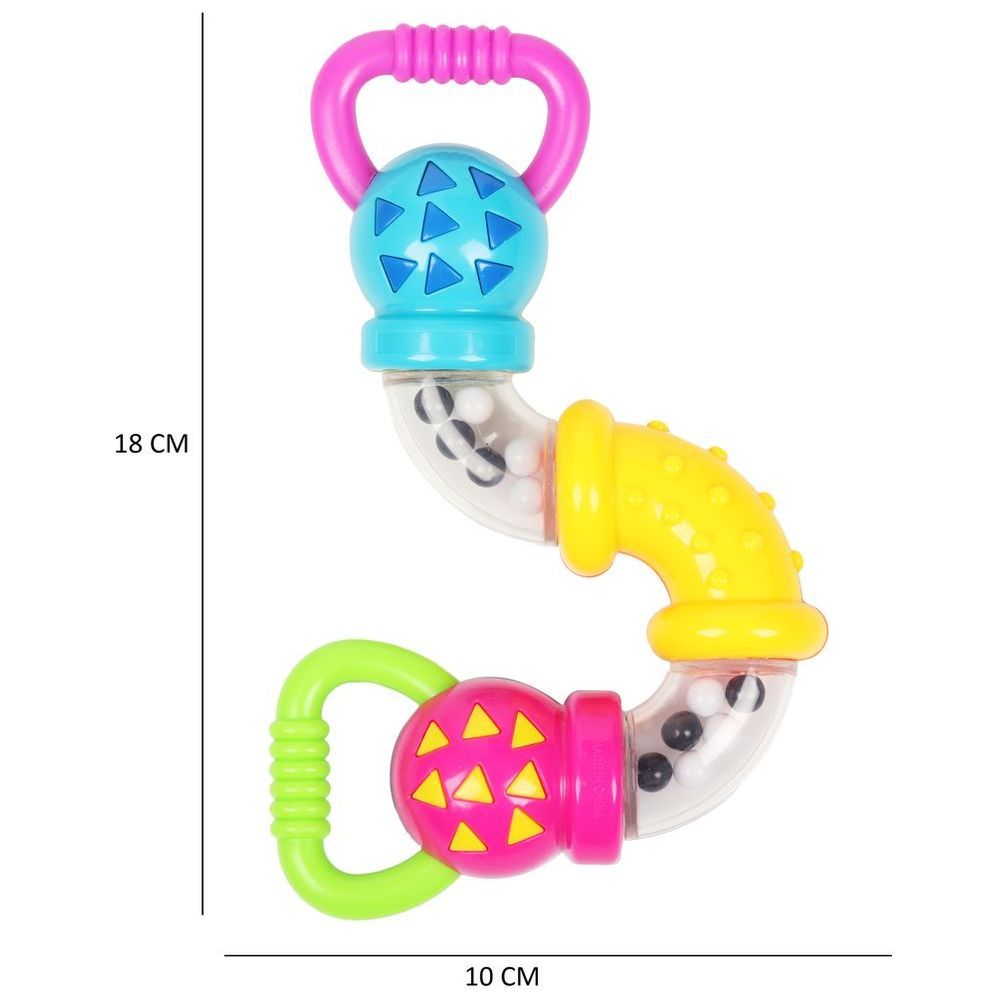 Little Angel - Baby Zig Zag Rattle Twisty Clicks Toy