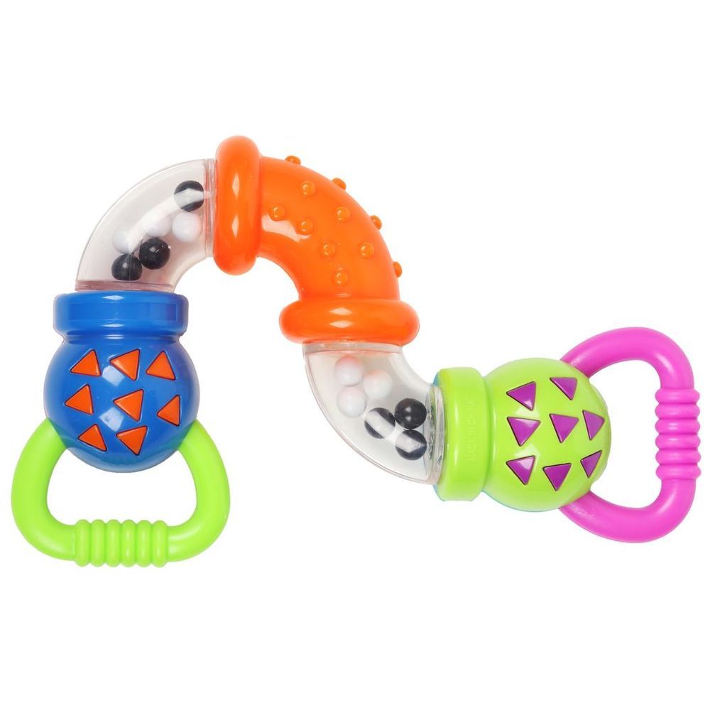 Little Angel - Baby Zig Zag Rattle Twisty Clicks Toy