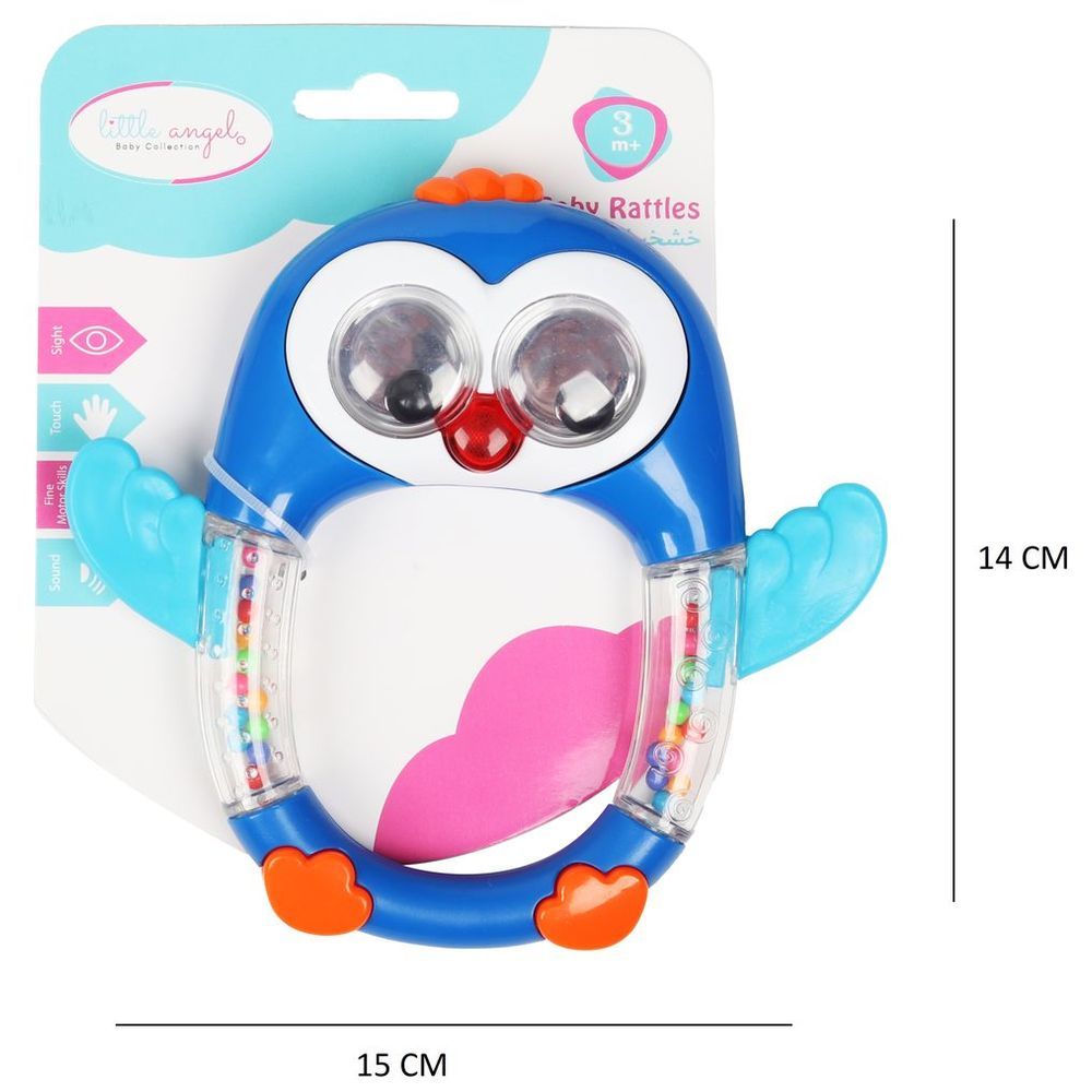 Little Angel - Baby Penguin Rattle Musical Shaker Groovy Eyes Toy