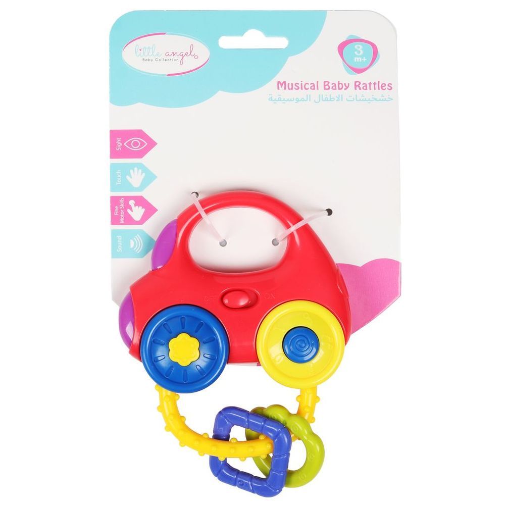 Little Angel - Baby Musical Car Rattle Teether Shaker Toy