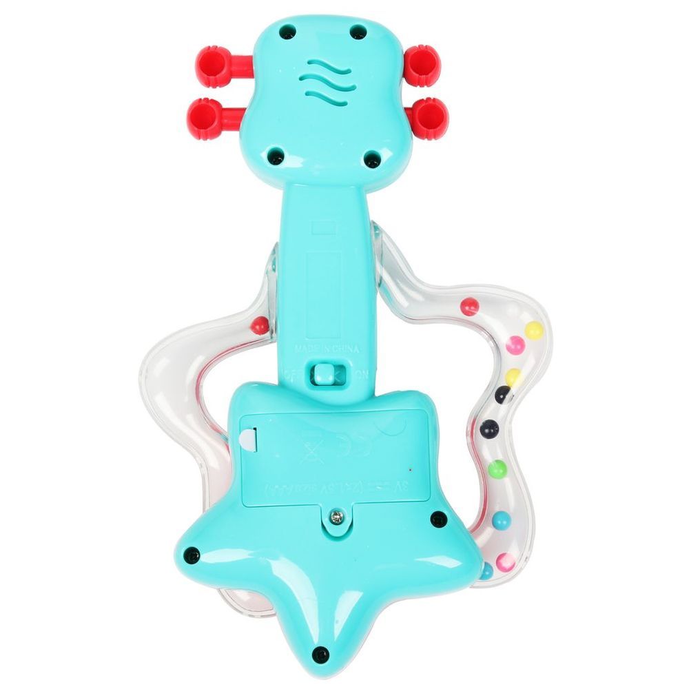 Little Angel - Baby Musical Rockstar Guitar Rattle Shaker Toy 1pc - Color May Vary