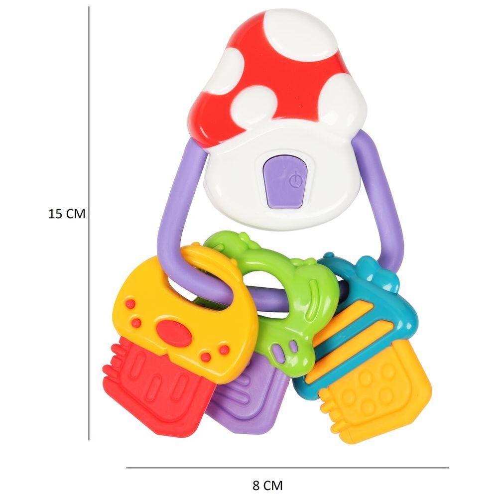 Little Angel - Baby Musical Mushroom House Keys Rattle Teether Toy