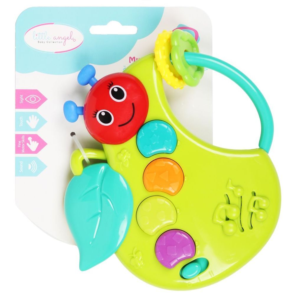 Little Angel - Baby Musical Caterpillar Rattle Teether Toy