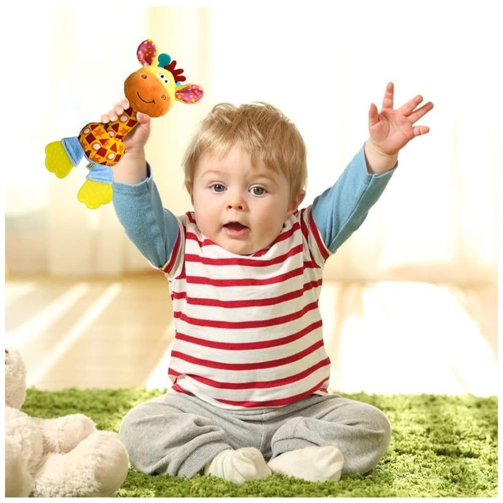 Little Angel - Baby Crib Soft Rattle & Teether Toy - Giraffe