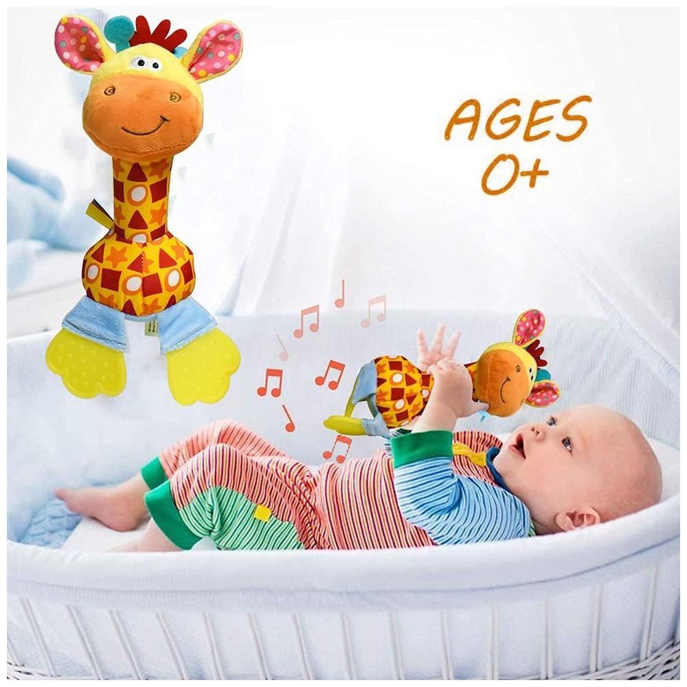 Little Angel - Baby Crib Soft Rattle & Teether Toy - Giraffe