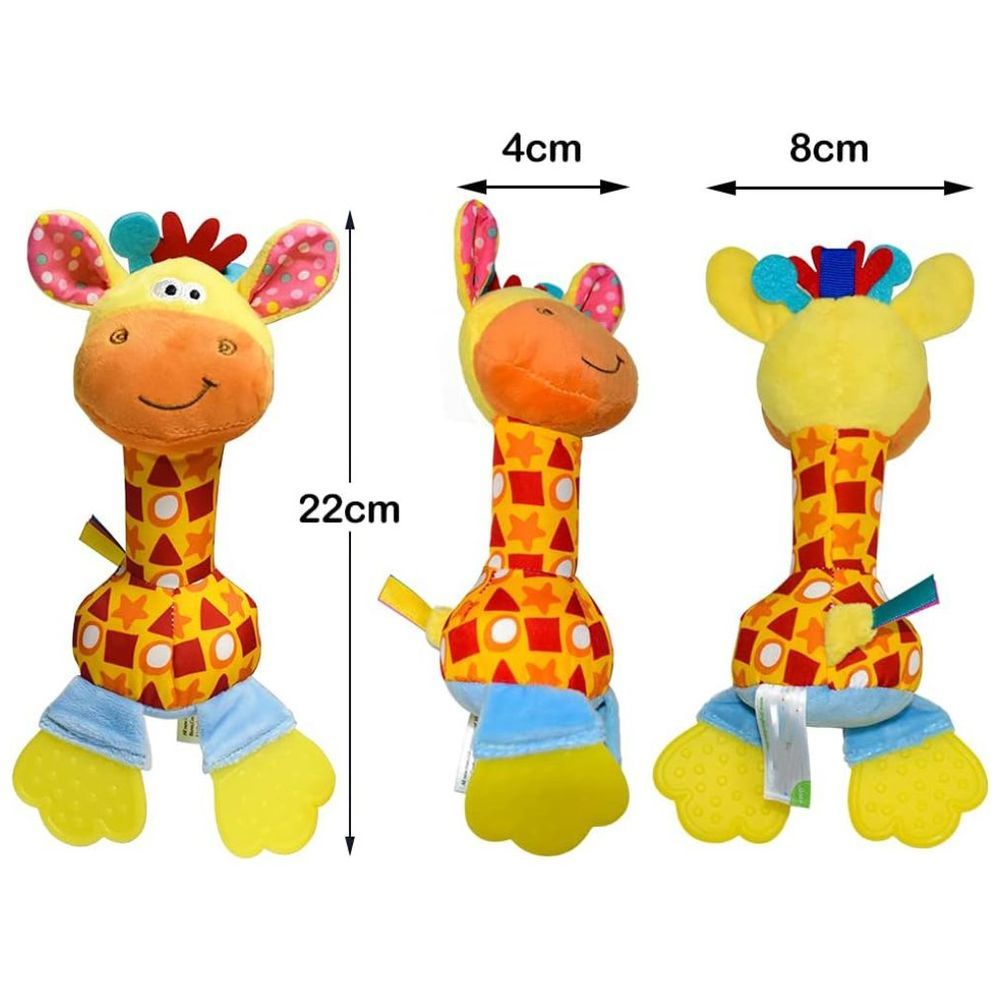 Little Angel - Baby Crib Soft Rattle & Teether Toy - Giraffe