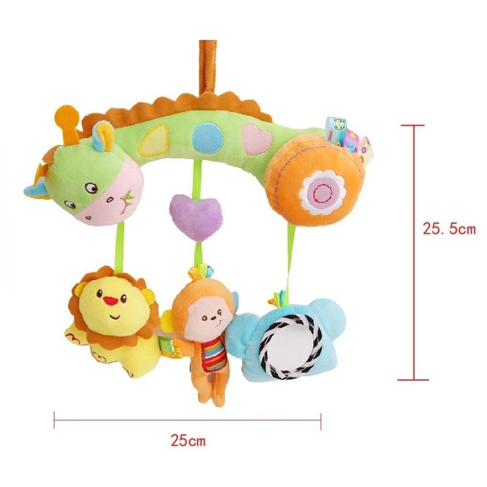 Little Angel - Baby Stroller Plush Hanging Rattle Pendant Toy - Animals