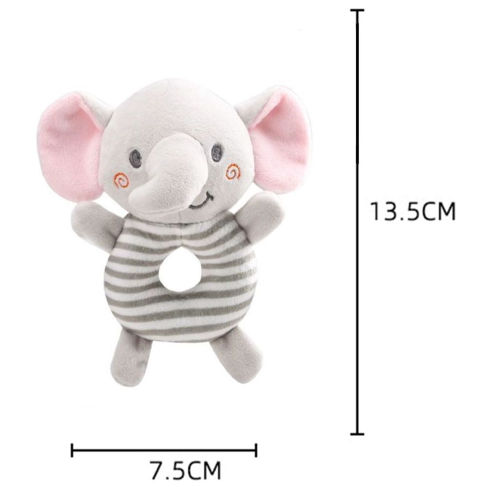 Little Angel - Baby Crib Soft Stuffed Rattle Pacifying Toy - Elephant