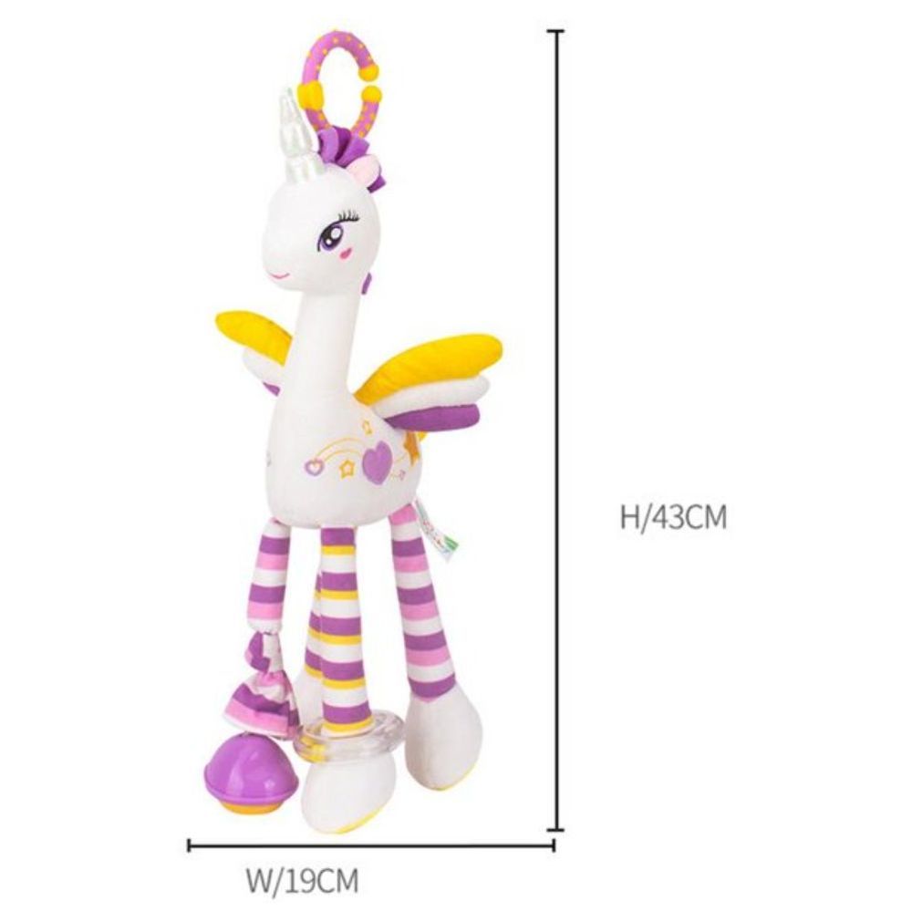 Little Angel - Baby Stroller Plush Hanging Rattle Mobile Toy - Unicorn