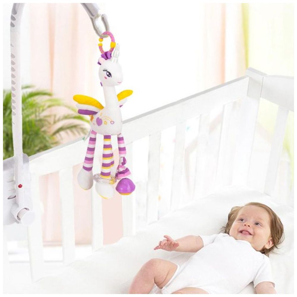 Little Angel - Baby Stroller Plush Hanging Rattle Mobile Toy - Unicorn