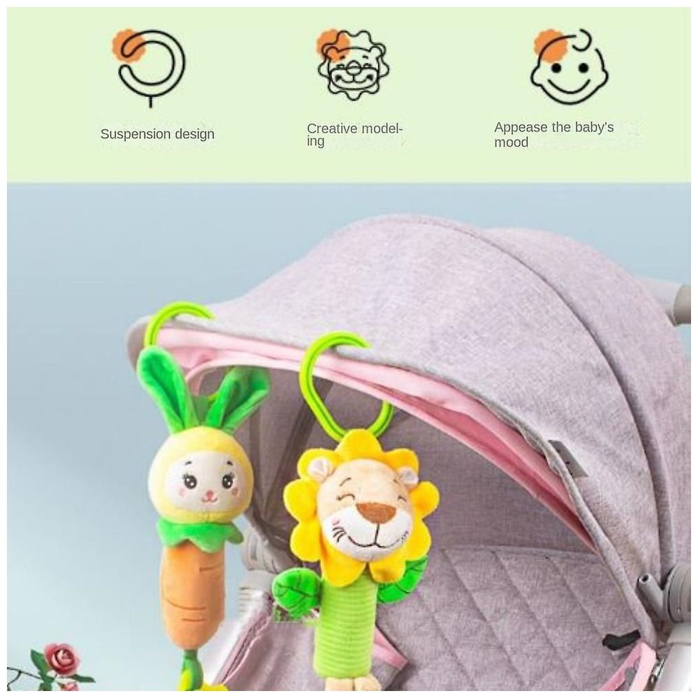 Little Angel - Baby Stroller Plush Hanging Rattle Mobile Toy - Lion