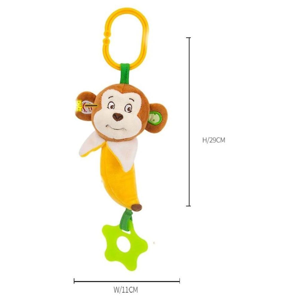 Little Angel - Baby Stroller Plush Hanging Rattle Mobile Toy - Monkey