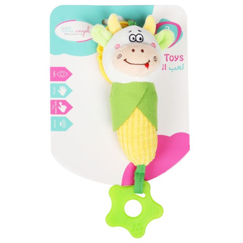 Little Angel - Baby Stroller Plush Hanging Rattle Mobile Toy - Cow