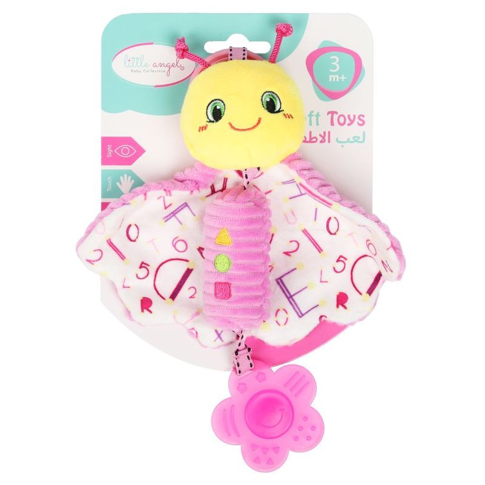 Little Angel - Baby Stroller Plush Hanging Rattle Mobile Toy - Butterfly