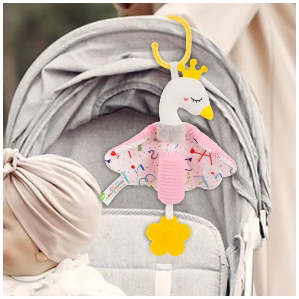 Little Angel - Baby Stroller Plush Hanging Rattle Mobile Toy - Pink