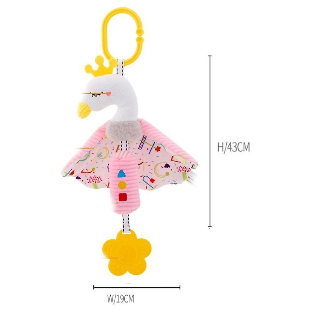 Little Angel - Baby Stroller Plush Hanging Rattle Mobile Toy - Pink