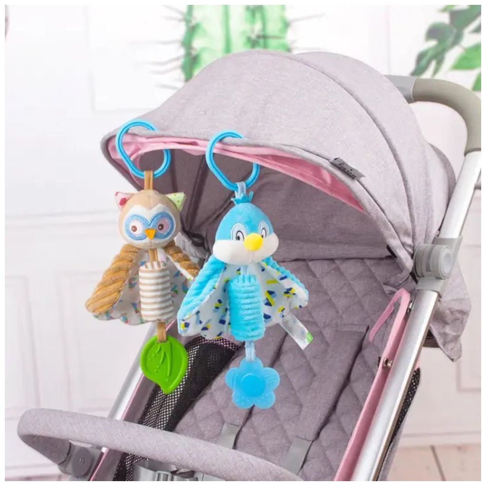 Little Angel - Baby Stroller Plush Hanging Rattle Mobile Toy - Owl