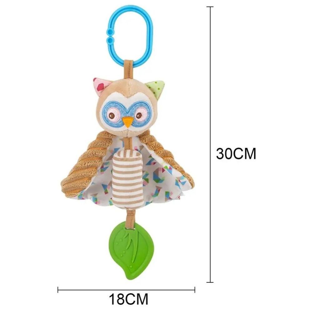 Little Angel - Baby Stroller Plush Hanging Rattle Mobile Toy - Owl