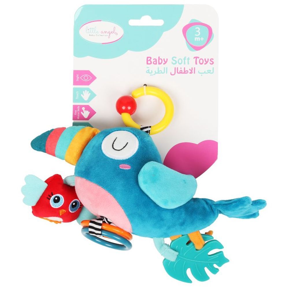 Little Angel - Baby Stroller Plush Hanging Mobile Rattle Toy - Bird