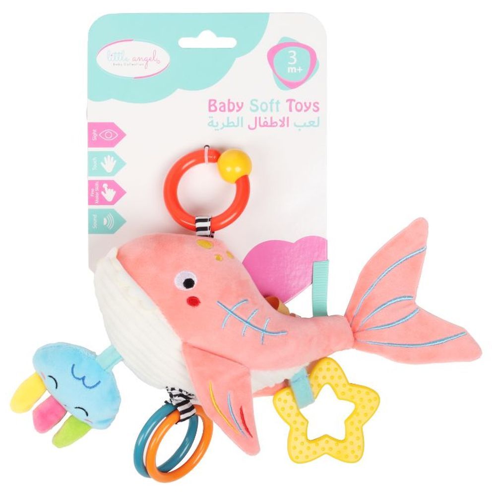 Little Angel - Baby Stroller Plush Hanging Mobile Rattle Toy - Fish