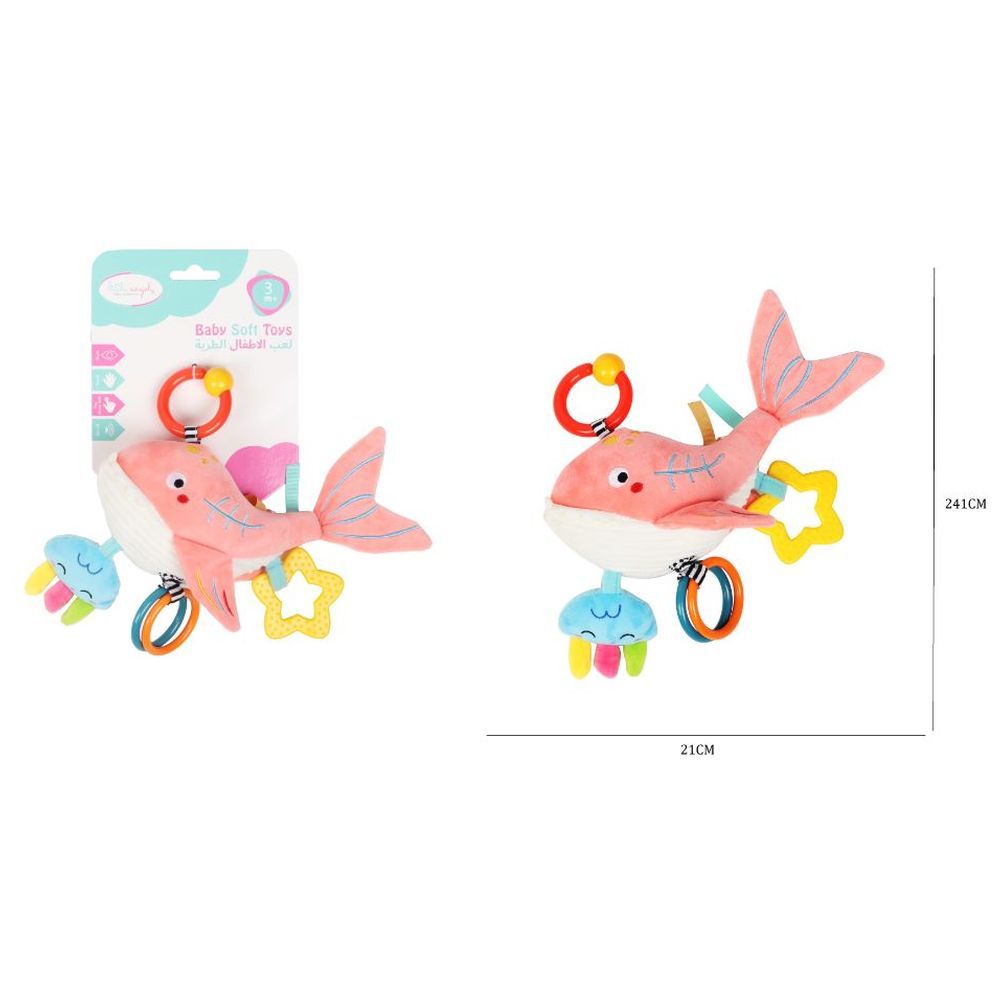 Little Angel - Baby Stroller Plush Hanging Mobile Rattle Toy - Fish