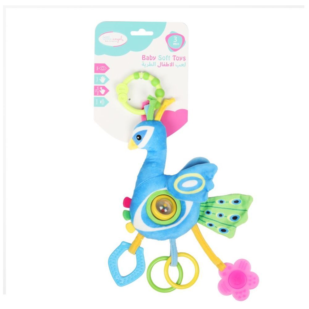 Little Angel - Baby Stroller Plush Hanging Mobile Rattle Toy - Blue