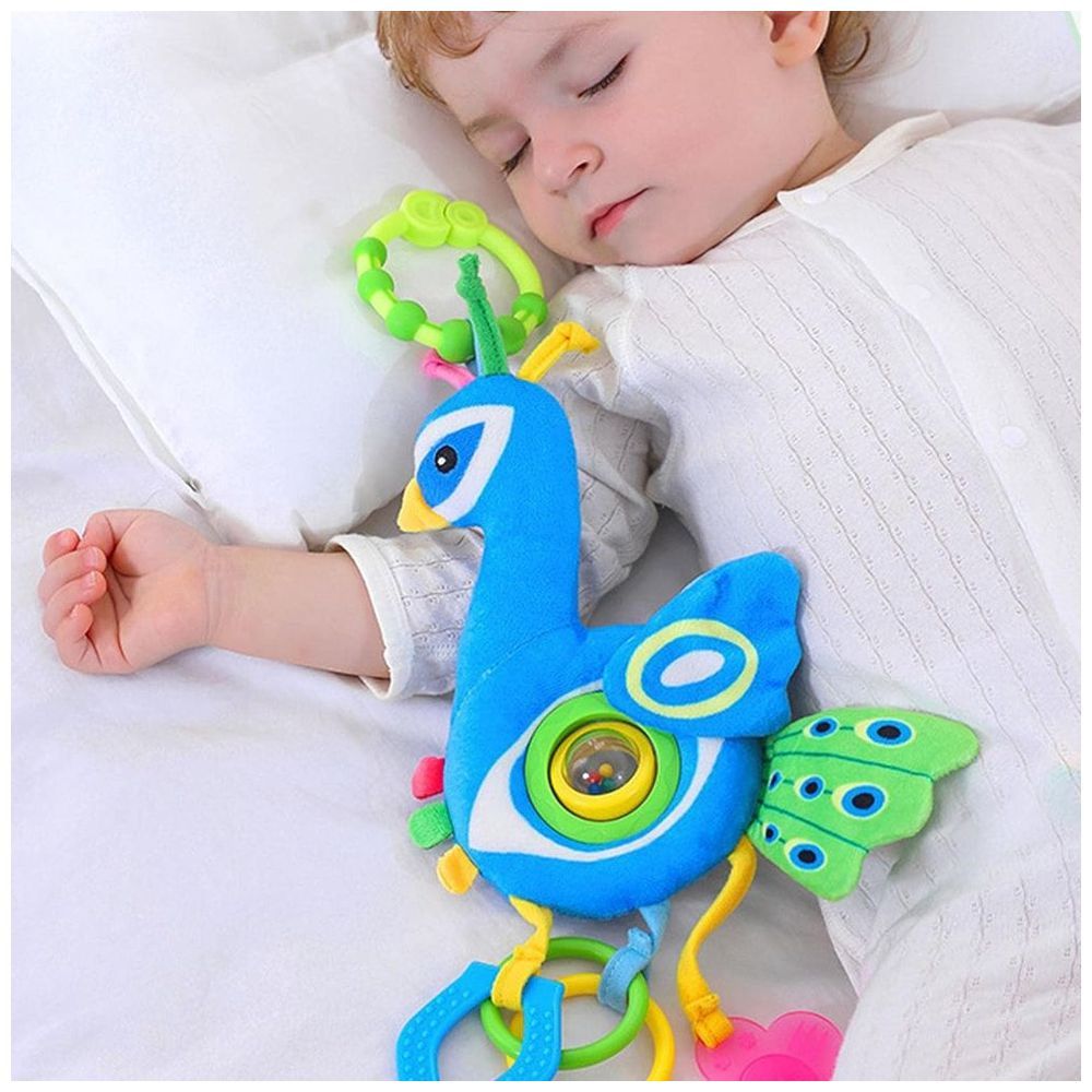 Little Angel - Baby Stroller Plush Hanging Mobile Rattle Toy - Blue