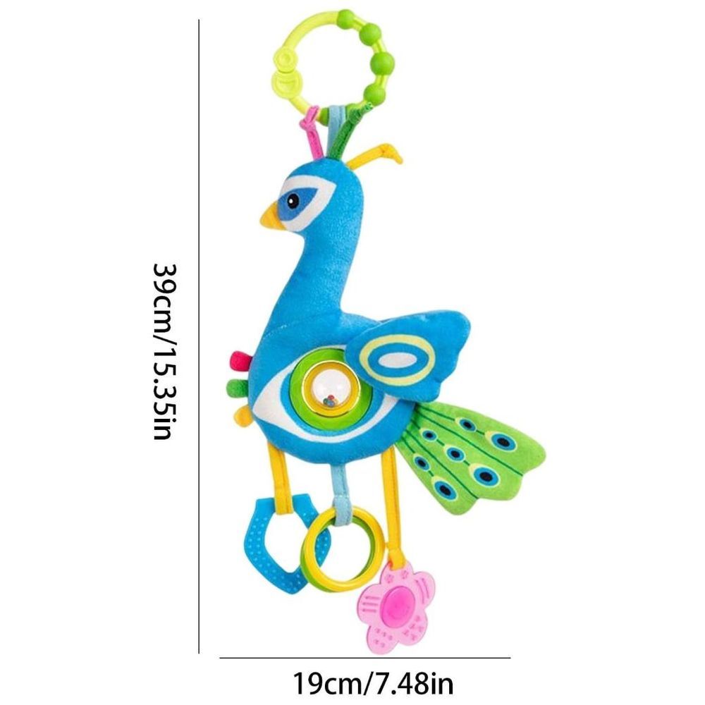 Little Angel - Baby Stroller Plush Hanging Mobile Rattle Toy - Blue