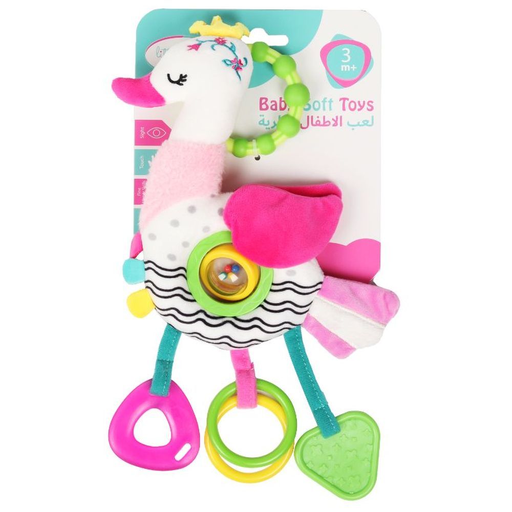 Little Angel - Baby Stroller Plush Hanging Mobile Rattle Toy - Pink