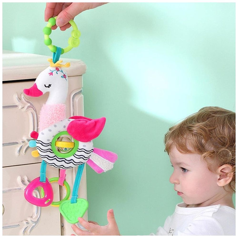 Little Angel - Baby Stroller Plush Hanging Mobile Rattle Toy - Pink