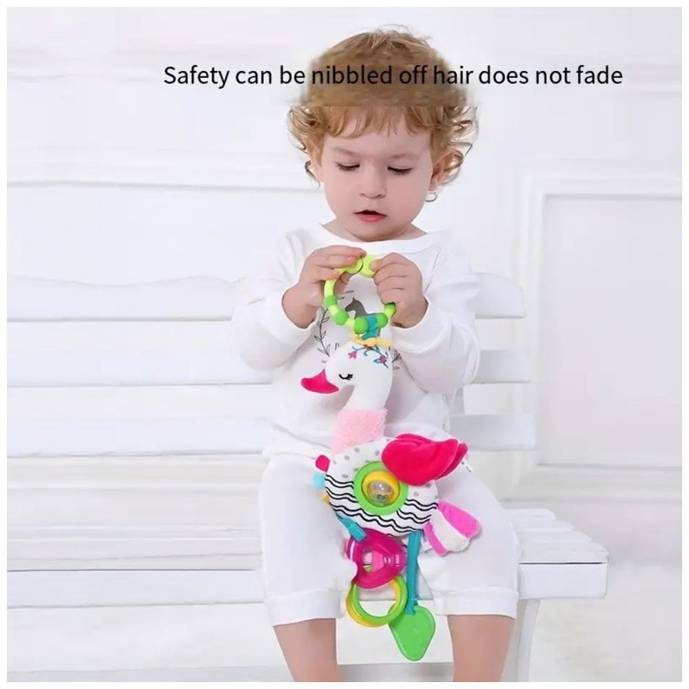 Little Angel - Baby Stroller Plush Hanging Mobile Rattle Toy - Pink