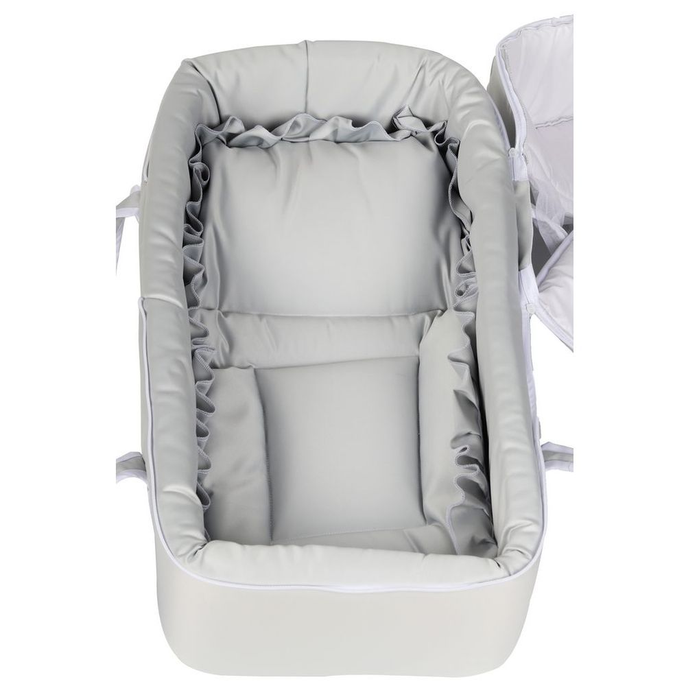 Little Angel - Baby Foldable Carry Cot & Sleeping Bag - Grey