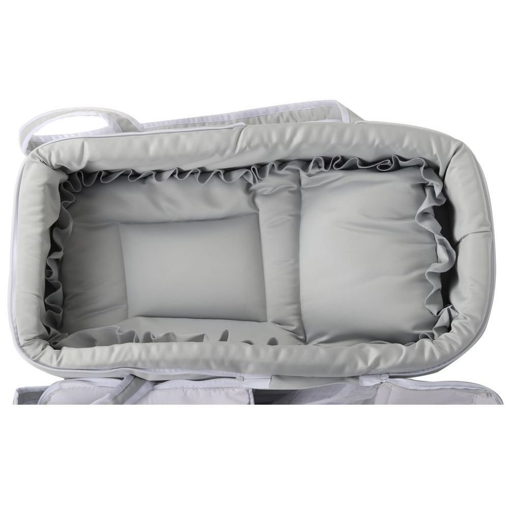 Little Angel - Baby Foldable Carry Cot & Sleeping Bag - Grey