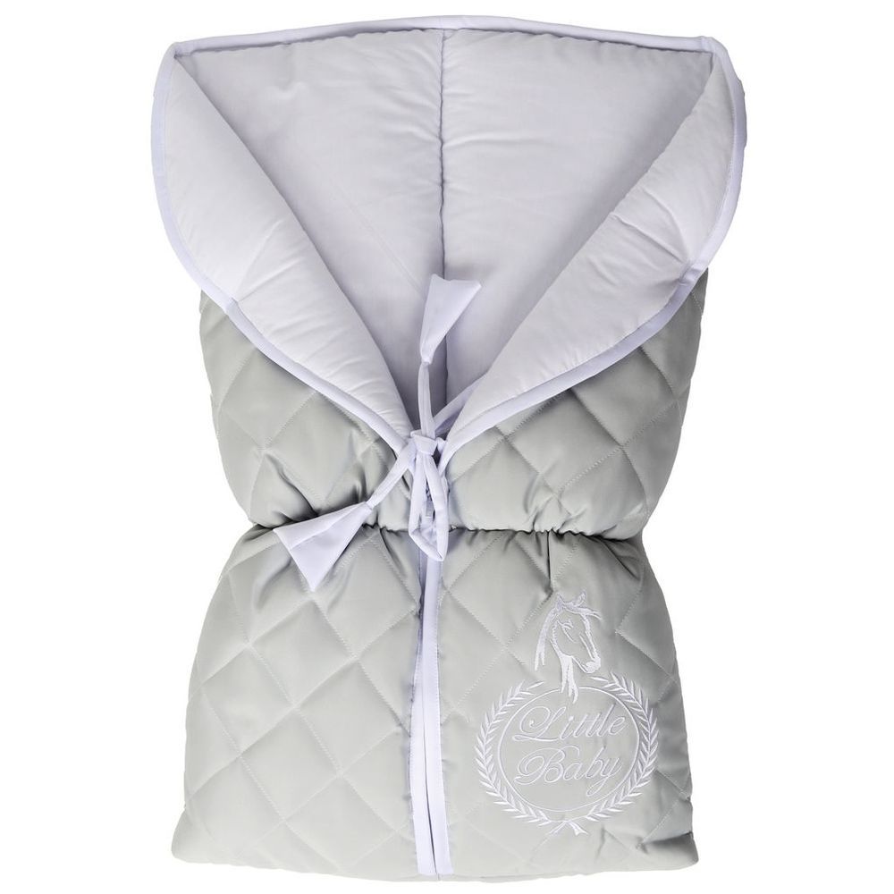 Little Angel - Baby Foldable Carry Cot & Sleeping Bag - Grey