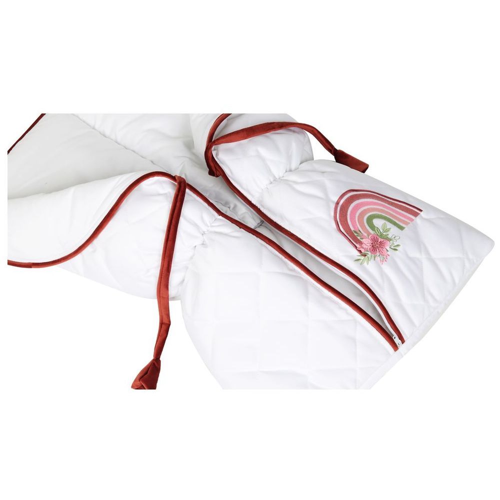 Little Angel - Baby Sleeping Bag - White/Red