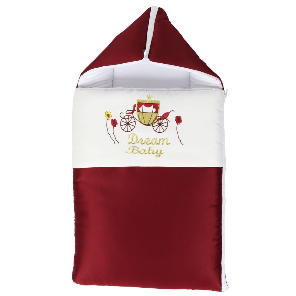 Little Angel - Baby Sleeping Bag - Red/Cream