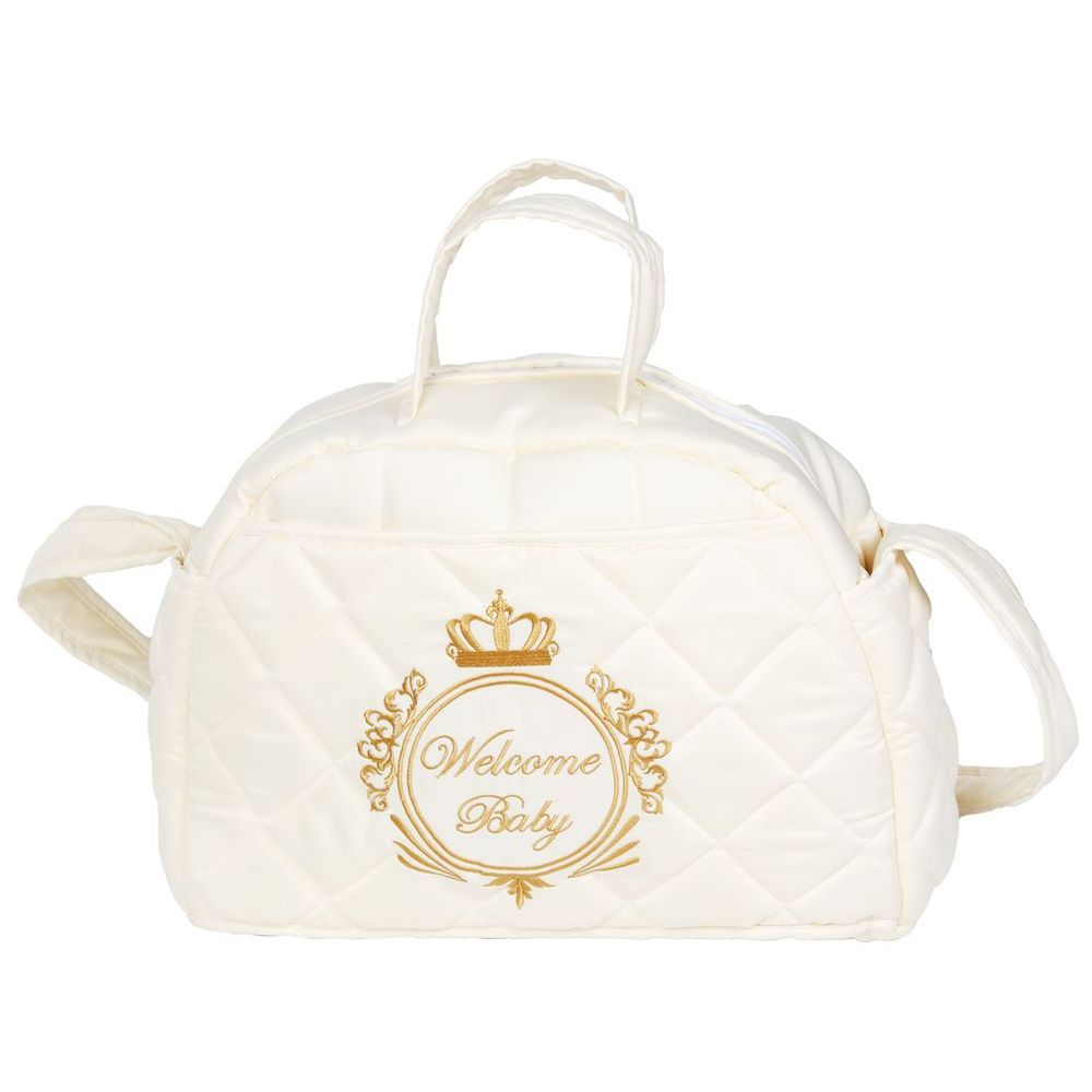 Little Angel - Baby Sleeping Bag w/ Baby Bag - Cream/Gold