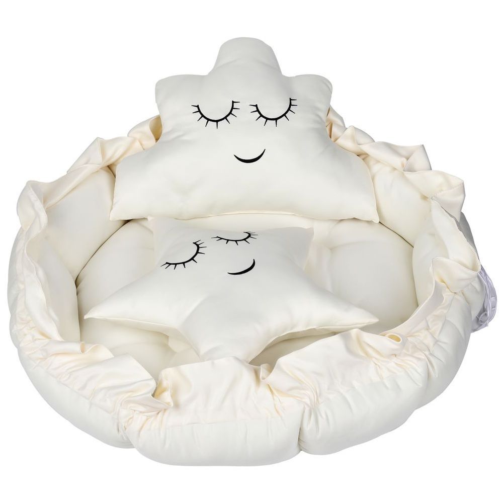 Little Angel - Baby Sleeping Nest Pod - Cream