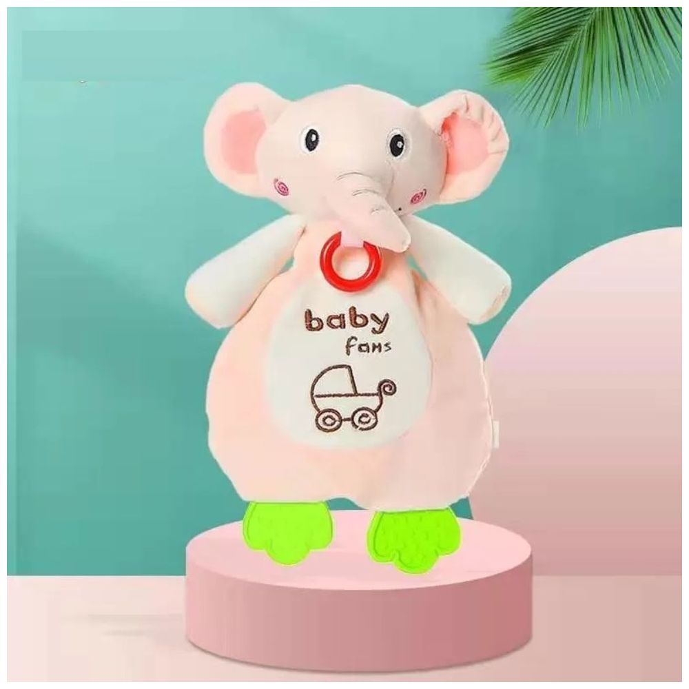 Little Angel - Baby Stroller Plush Hanging Mobile Rattle Toy - Elephant - Pink