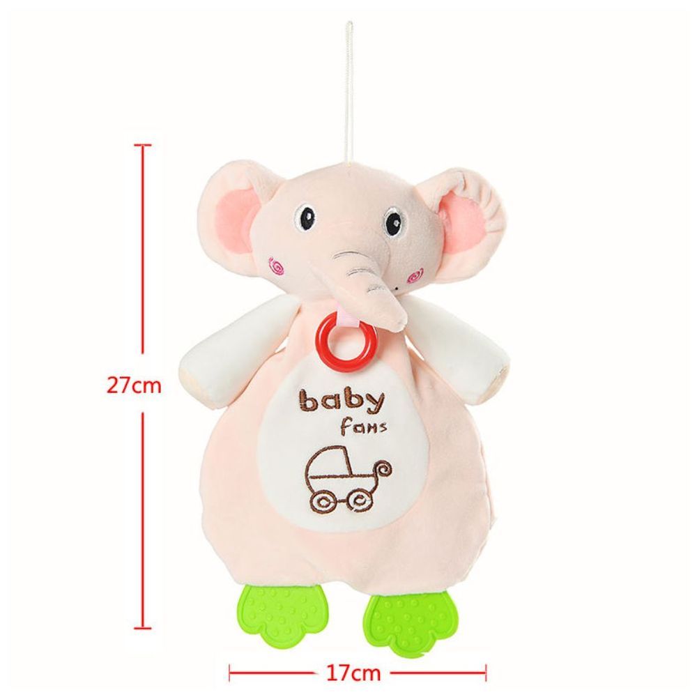 Little Angel - Baby Stroller Plush Hanging Mobile Rattle Toy - Elephant - Pink