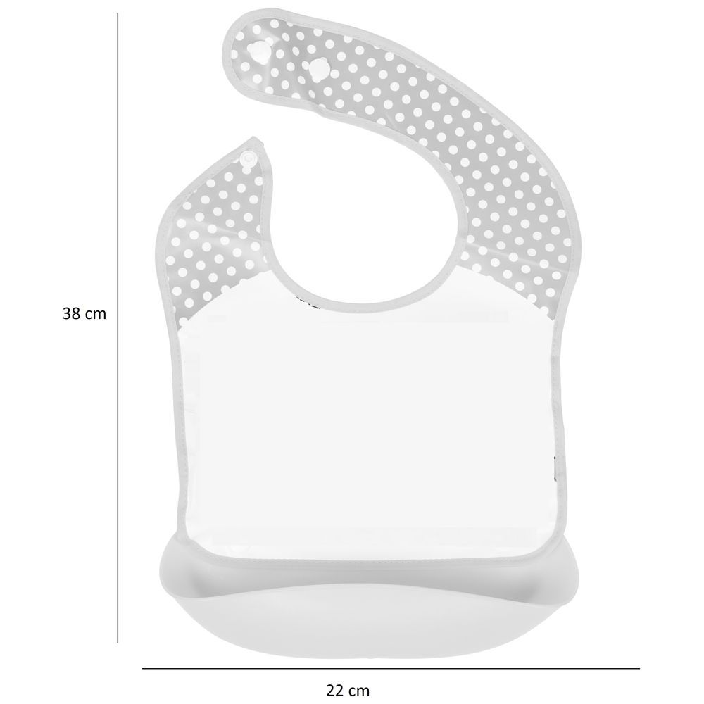 Little Angel - Dream Heart Animal Baby Silicon Bib - Yellow/White