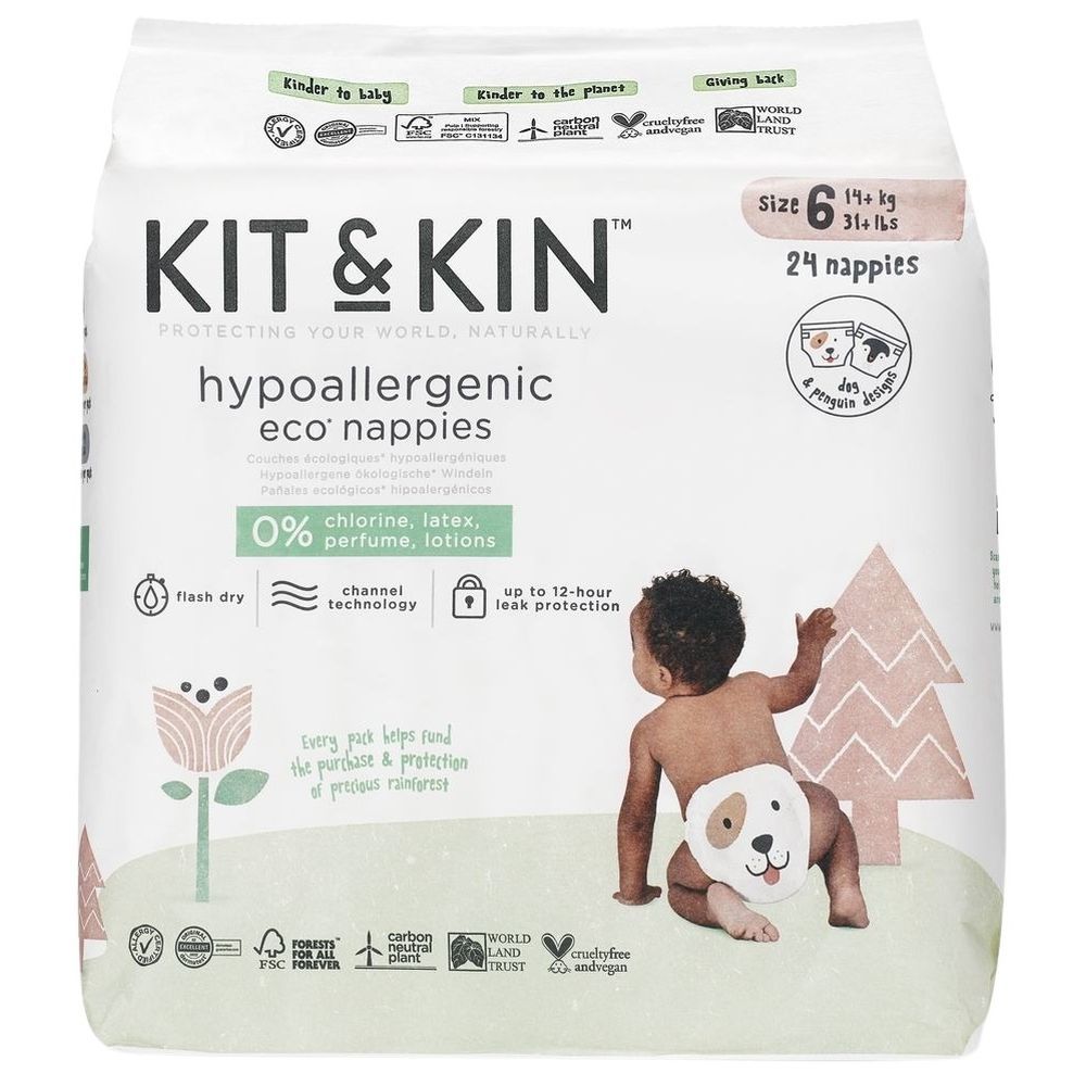 Kit & Kin - Eco Diaper Size 6 14+kg - 24pcs