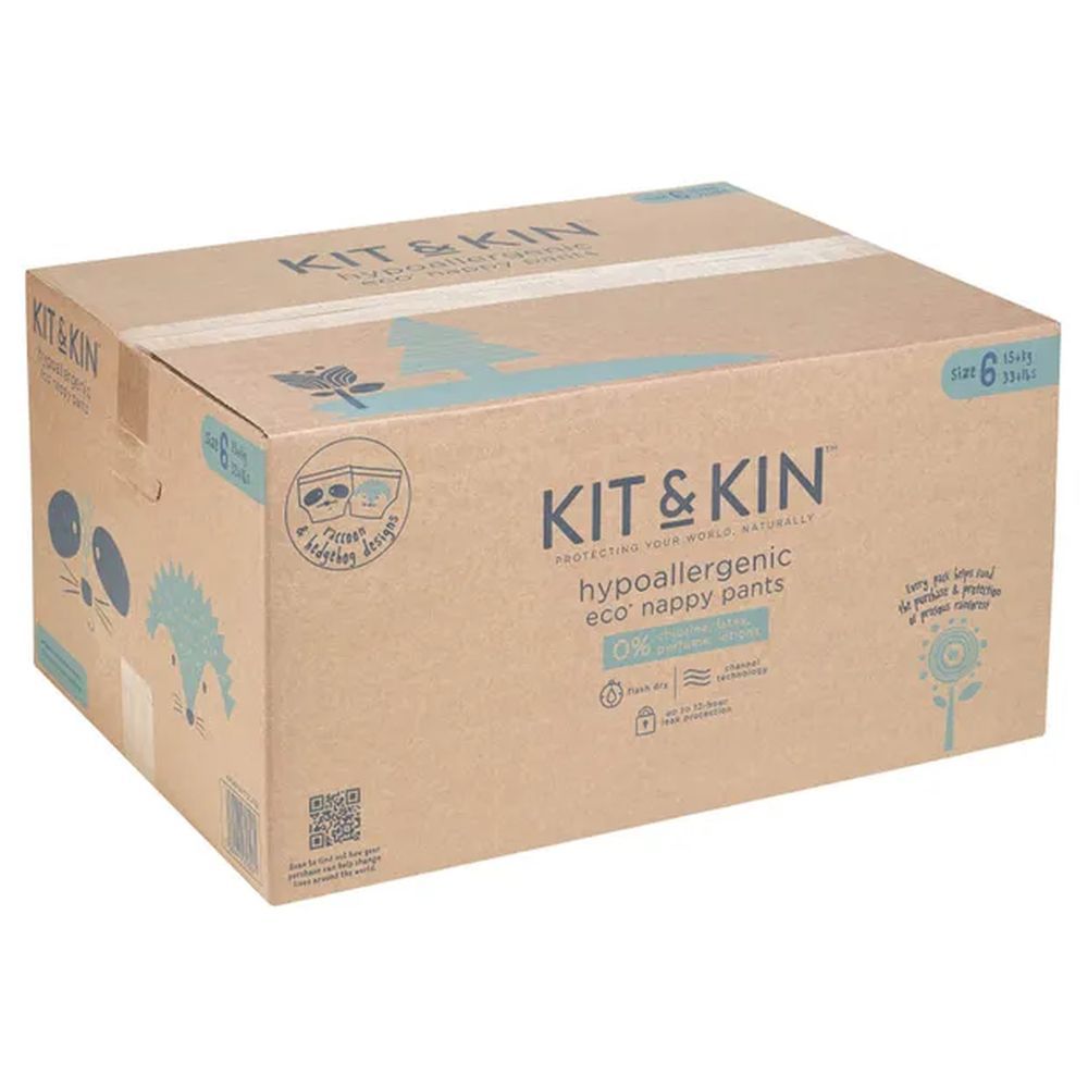 Kit & Kin - Pull Up Diapers Size 6 XL 15+kg 108pc Pack Of 6