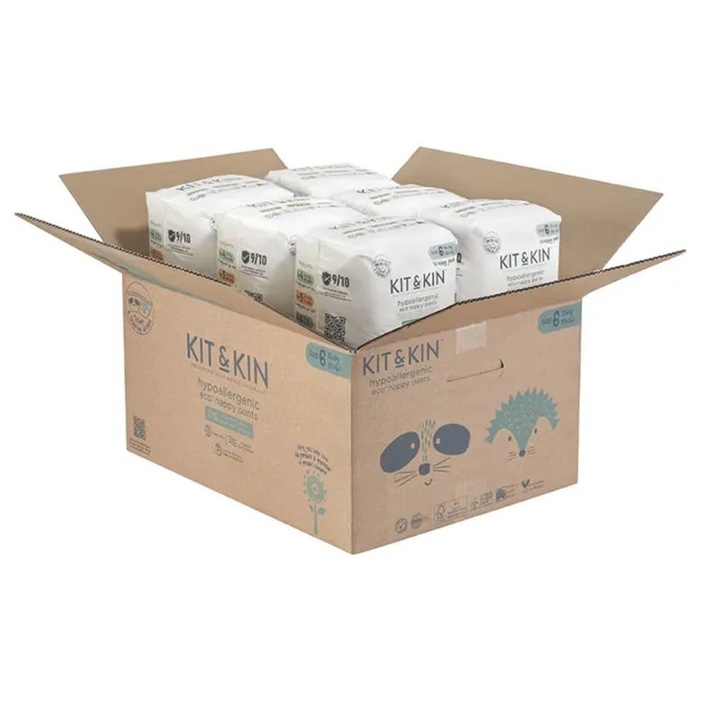 Kit & Kin - Pull Up Diapers Size 6 XL 15+kg 108pc Pack Of 6