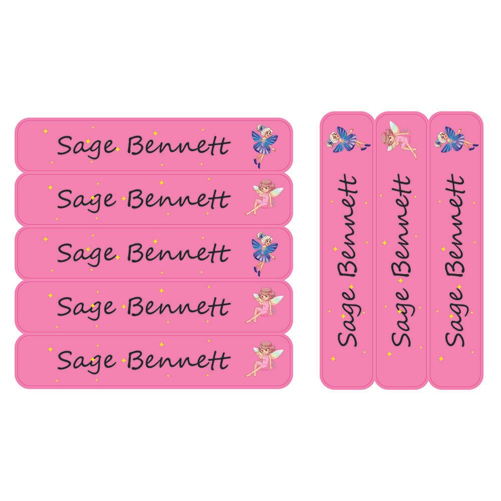 Ladybug Labels - Personalized Waterproof Large Labels - Little Fairy - 30pcs