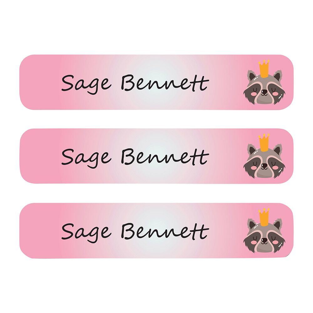 Ladybug Labels - Personalized Waterproof Large Labels - Bee And Bear - 30pcs