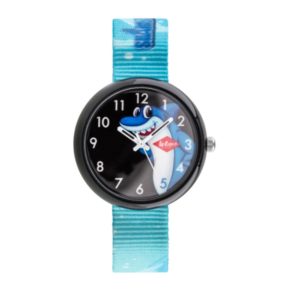 Lee Cooper - Kids Black Dial Analog Watch - Blue/Green - 33 mm