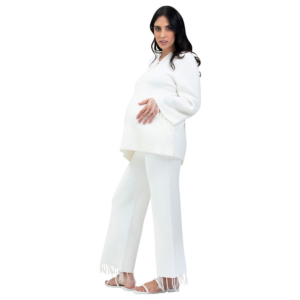 Bump'in Maternity - Tina Tunic Loungewear Set - White