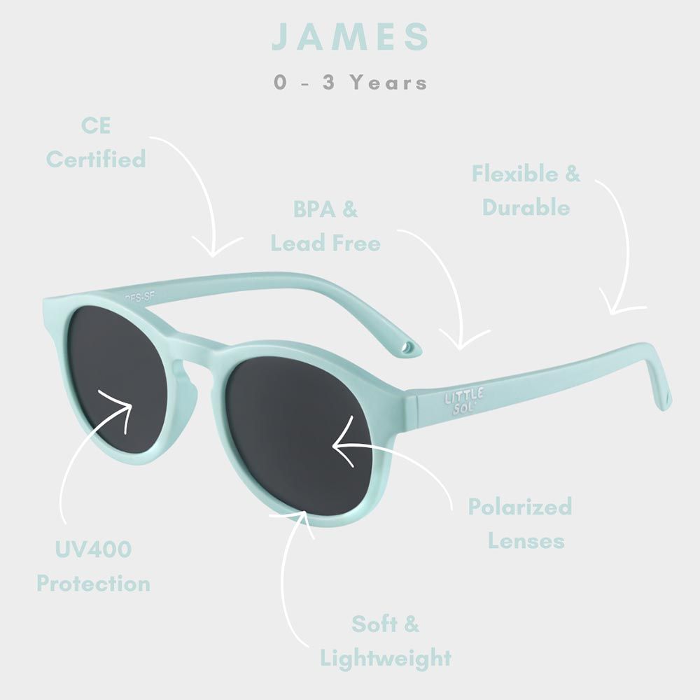 Little Sol+ - James Baby Sunglasses - Seafoam